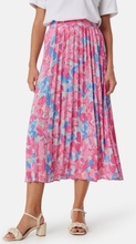 ONLY Onlalva Midi Plisse Skirt Pink/Patterned XL