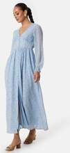 ONLY Onlamanda L/S Long Dress Cashmere Blue AOP:Al XS