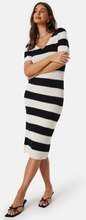 ONLY Onlruth V-Neck Dress Black Stripes:Cloud S