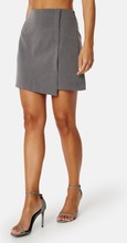 Pieces Jeremy HW Short Skirt Grey Melange XL