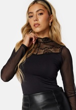 Pieces Naya LS Top Black M/L