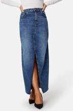 Pieces Pcjessie high waist ankle denim skirt Medium Blue Denim M