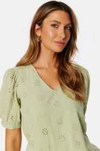 VERO MODA Maja 2/4 V-Neck Top Reseda S