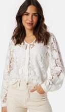 VERO MODA Vmgabena L/S lace shirt Cloud Dancer XS