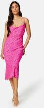 VILA Gabrielle Strap Dress Pink Peacock AOP:BLU 44