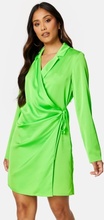 VILA Johanna Wrap Short Dress Jade Lime 36