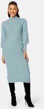 VILA Luciana L/S high neck knitt dress Tourmaline Detail:Me S