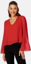 VILA Odilla L/S Top Pompeian Red 36