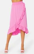 VILA Vero HW Flounce Skirt Fuchsia Pink 38