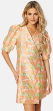 Y.A.S Wilda 2/4 Wrap Dress Cream Blush S