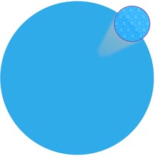 vidaXL Flytende solarduk PE 455 cm blå