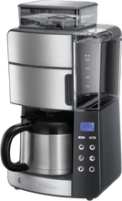 Russell Hobbs Grind & Brew Thermal Kaffemaskine - Børstet Stål