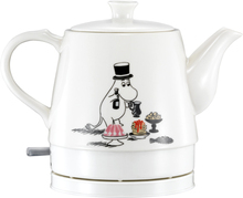 Moomin Ceramic Kettle, 0.8l Kitchen Fun Vannkoker - Hvit