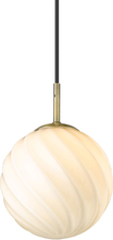 Halo Design Twist Pendel, Ball Ø15 Opal / Messing Loftlamper