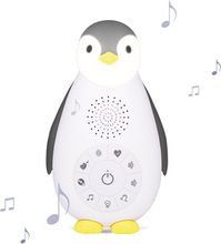 ZAZU ZOE - The Penguin Bluetooth Musikbox med natlampe grå
