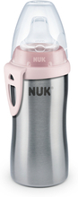 NUK Drikkeflaske Active Cup af rustfristål Design: pink fra 12 måneder