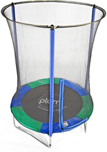 blomme trampolin, Junior, med sikkerhedsnet, 140 cm
