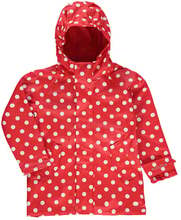 BMS HafenCity® SoftSkin® regnfrakke med røde prikker