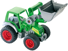 WADER QUALITY TOYS Farm teknik traktor med frontskovl
