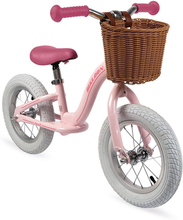 Janod Vintage -Bikloon hjul pink med kurv