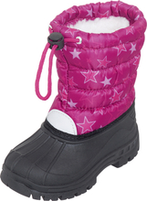 Playshoes Vinterstøvle stjerner pink