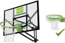 EXIT Galaxy Basket vægmonteret boldkurv med dunkring - grøn/sort