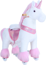 PonyCycle ® Pink Unicorn med bremse - stor