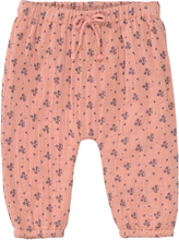 STACCATO Vævet bukser blødt rosa mønstret
