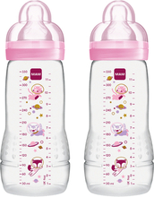 MAM Easy sutteflaske Active ™ 330 ml, space pink i dobbeltpakke