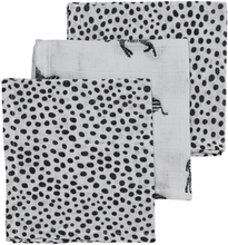 Meyco Burp Cloths 3-Pack Zebra Animal/Cheetah 30 x 30 cm
