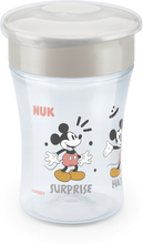 NUK Drikkekop Magic Kop Mickey Mouse med 360° drikkekant fra 8 måneder, 230 ml grå