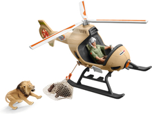 Schleich Redning af dyr med helikopter 42476