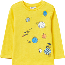 OVS Langærmet skjorte Space Allover - Print yellow