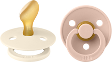 BIBS® Sutteflaske Colour Anatomisk sut Ivory & Blush 6-18 måneder, 2 stk.