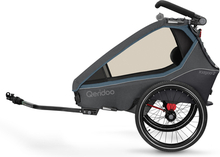 Qeridoo ® Kidgoo2 Navy Blue cykelanhænger til børn