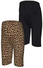 mamalicious Barsel shorts MLEMMA 2-pack Black / Leo