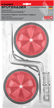 PROMETHEUS BICYCLES ® Støttehjul Universal til 12 til 18 tommer Rød