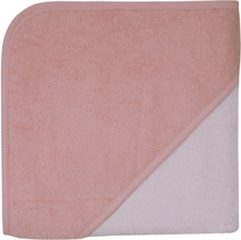 WÖRNER SÜDFRTTIER ensfarvet badehåndklæde med hætte laks rosa-erica