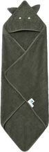 kindsgard Badehåndklæde med hætte torvselyg oliven