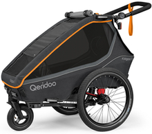 Qeridoo® børnecykelanhænger Kigdoo 1 FIDLOCK Edition orange