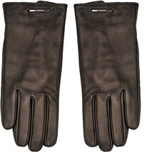 Herrhandskar Calvin Klein Modern Bar Leather Gloves K50K511017 Svart