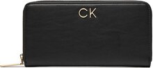 Stor damplånbok Calvin Klein Re-Lock Z/A Wallet Lg K60K609699 Svart