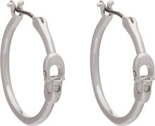 Örhängen Coach Signature Hoop Earrings 37408160RHO030 Silver