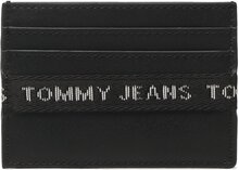 Korthållare Tommy Jeans Tjm Essential Leather Cc Holder AM0AM11219 Svart
