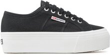 Textilskor Superga 2790 Platform S9111LW Svart