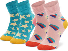 Ankelstrumpor barn 2-pack Happy Socks KSST19-6000 Färgglad