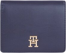 Liten damplånbok Tommy Hilfiger Th Spring Chic Med Bifold Wallet AW0AW16011 Mörkblå