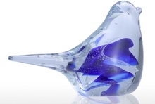 Blue & White Little Bird Tooarts Glasskulptur Hauptdekoration Glas Tier Vogel-Geschenk-Fertigkeit-Dekoration