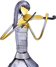 Tooarts spielen Flöte Mädchen handgemachte Metall Skulptur Handwerk Home Decor kreative Ornament Musik Instrument Geschenk