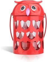 Owl Kerzenhalter (rot) Hurrikan Lampe Praktische Verzierung Kreative Verzierung von Einrichtungs Artikel